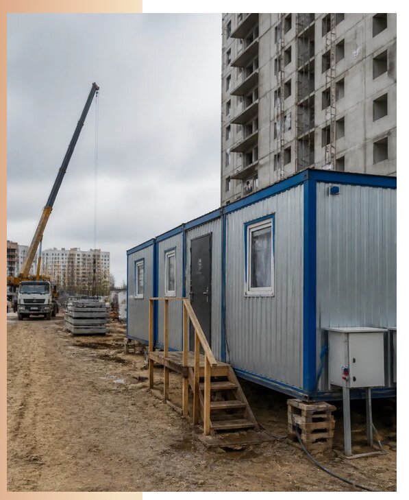 Аренда строительных вагончиков для рабочих в Саранске